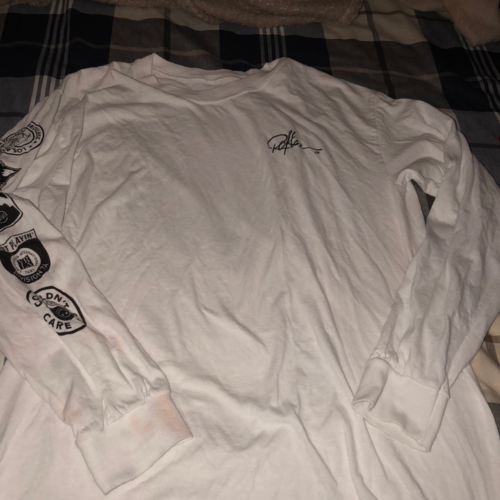 Young and Reckless white long sleeve tee